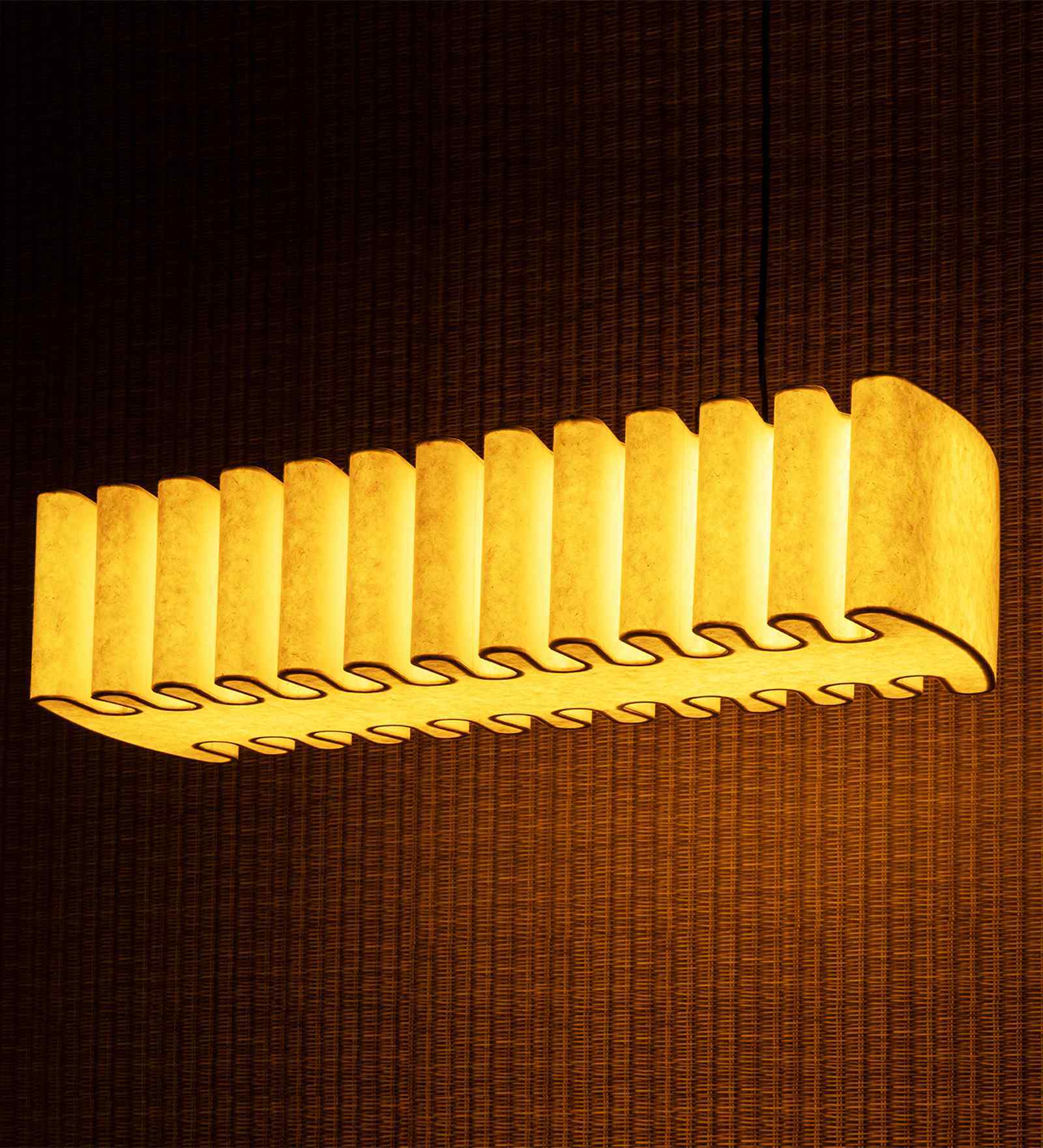 MEANDER-WARREN | Handcrafted Pendant Lamp | E27 holder } with Bulb | RIPPL Lighting